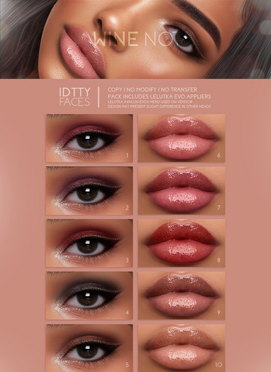IDTTY FACES - LELUTKA WINE NOT COLLECTION