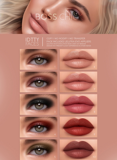 IDTTY FACES - LELUTKA BOSS CHICK COLLECTION