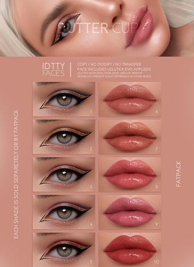 IDTTY FACES - LELUTKA BUTTER CUP COLLECTION