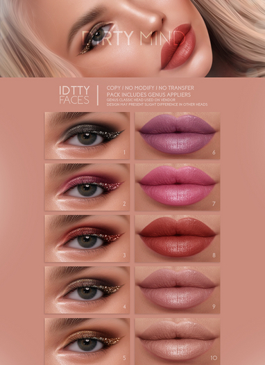 IDTTY FACES - GENUS DIRTY MIND COLLECTION