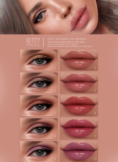 IDTTY FACES - GENUS GLITZ & GLAM COLLECTION
