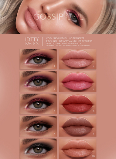 IDTTY FACES - CATWA GOSSIP GIRL COLLECTION