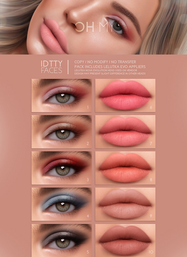 IDTTY FACES - LELUTKA OH MY COLLECTION