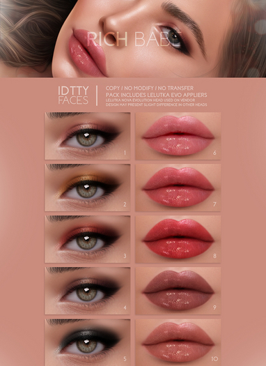 IDTTY FACES - LELUTKA RICH BABE COLLECTION