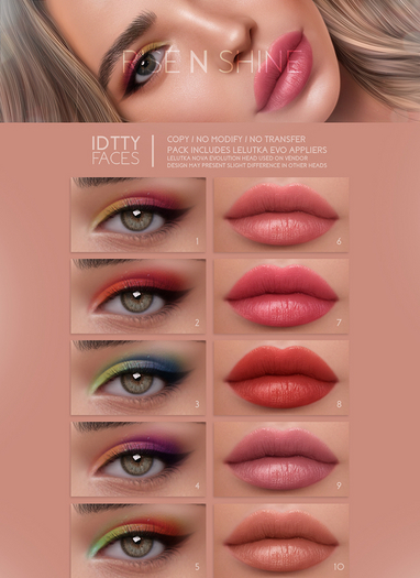 IDTTY FACES - LELUTKA RISE N SHINE COLLECTION