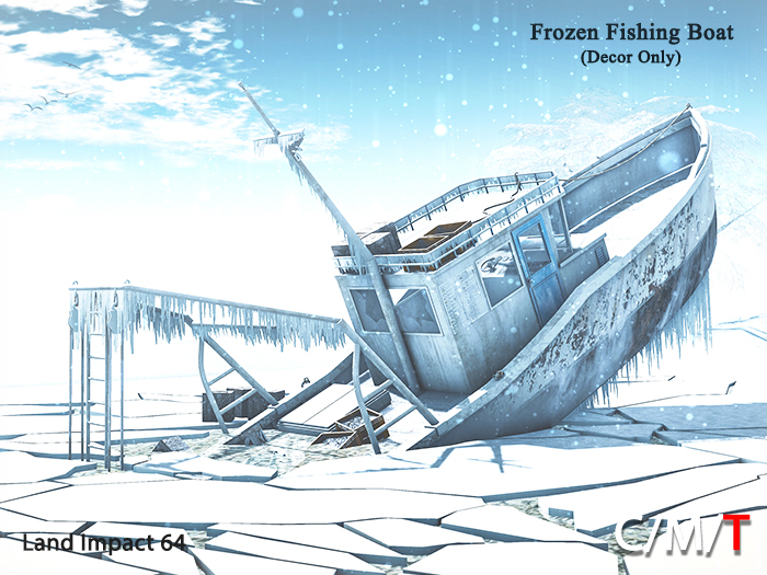"Killer's" Frozen Fishing Boat (Decor Only)