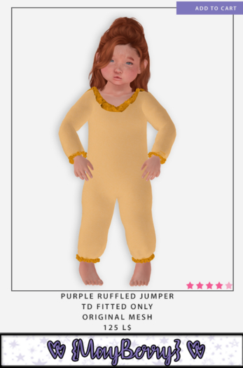 {MB} Orange Ruffled Jumper