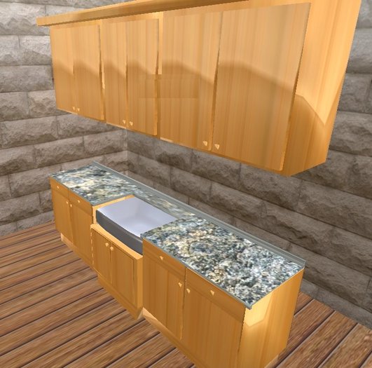 ***Qs Kitchen-  only 4 Prims - full permission