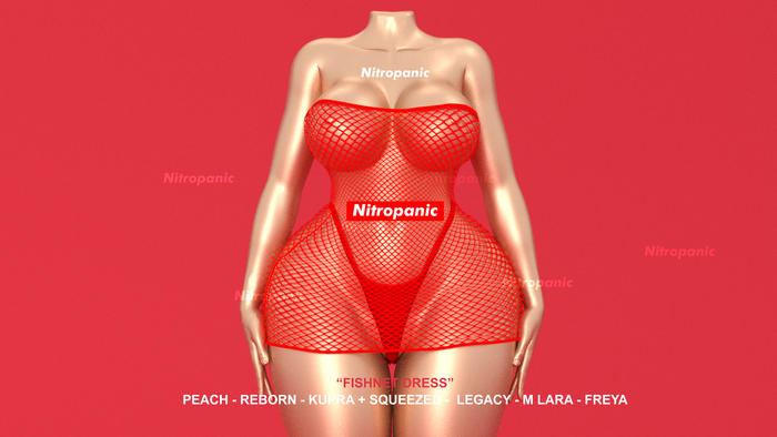 Nitropanic_Fishnet Dress RED (ADD)
