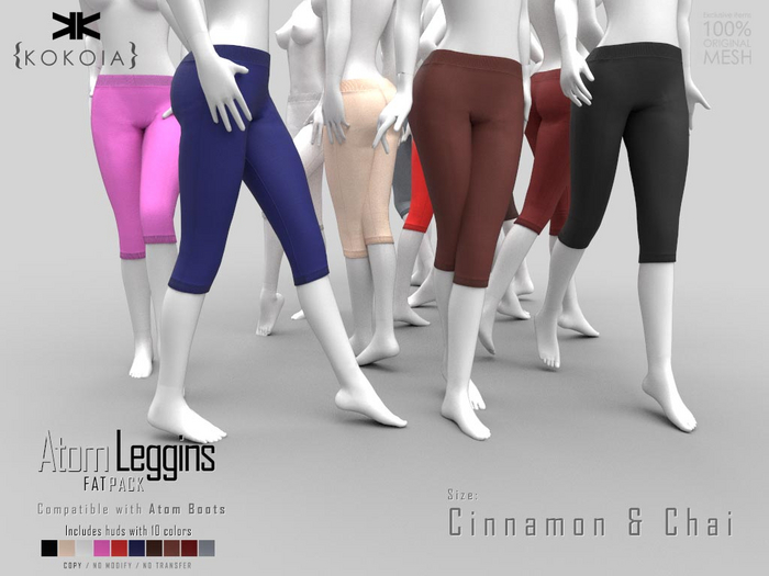 Second Life Marketplace Atom Leggins for Cinnamon & Chai 10