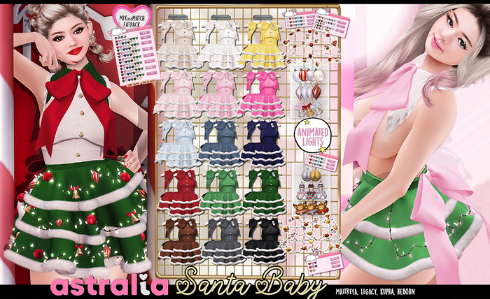 Astralia // Santa Baby Dress (FATPACK)