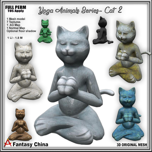 Full Perm Yoga Animals Series - Cat 2