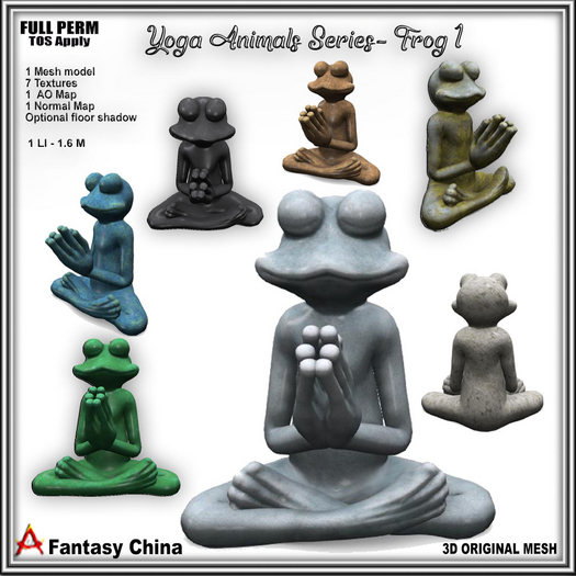 Full Perm Yoga Animals Series - Frog 1