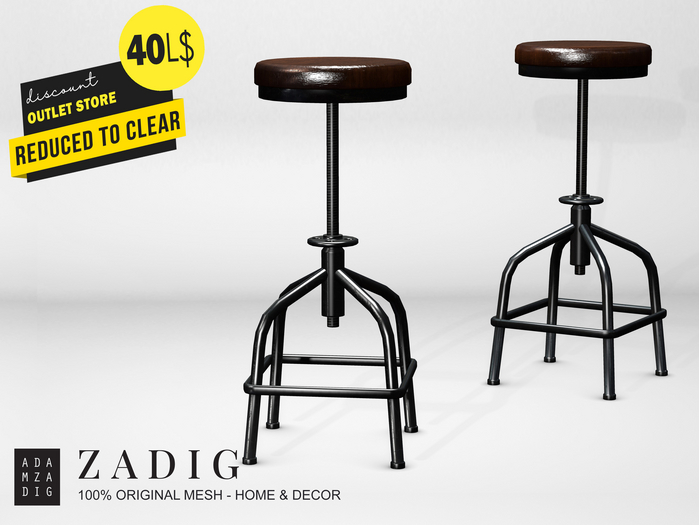 ZADIG . Bar Stool [clearance]