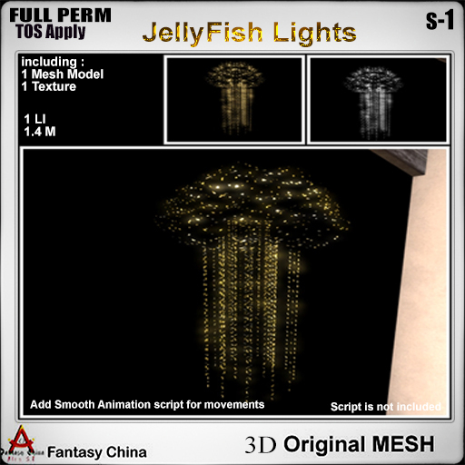 FULL PERM Mesh Jellyfish Lights s-1 