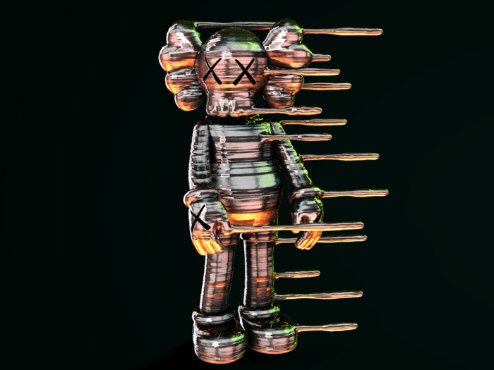 Fat Decor - Liquid Kaws Silver