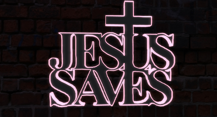 Jesus Saves Neon