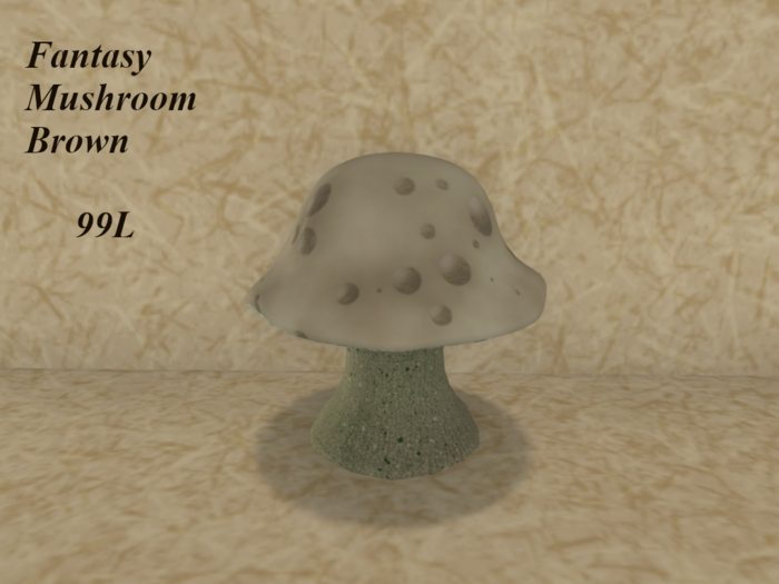 Fantasy Mushroom-Brown