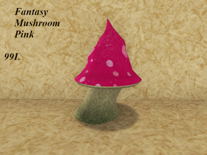 Fantasy Mushroom-Pink