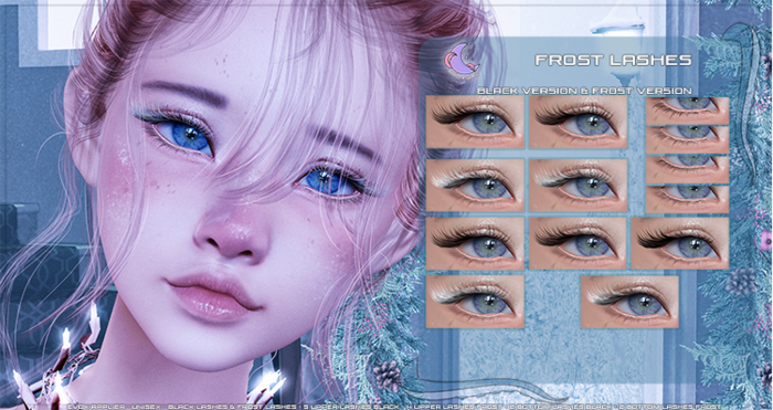 moonwaii . frost lashes (evox applier)