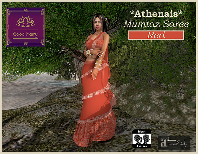 [Good Fairy] - Athenais {Mumtaz Saree} *RED*