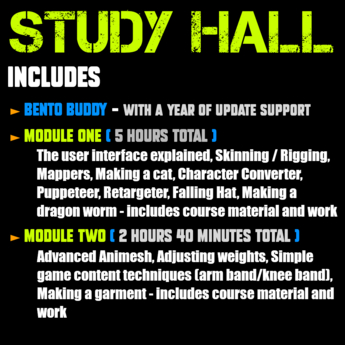 Second Life Marketplace - Bento Buddy 2023 Study Hall - includes Bento ...