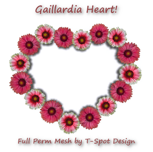 T-Spot Mesh - Gaillardia Heart - LI=0.5