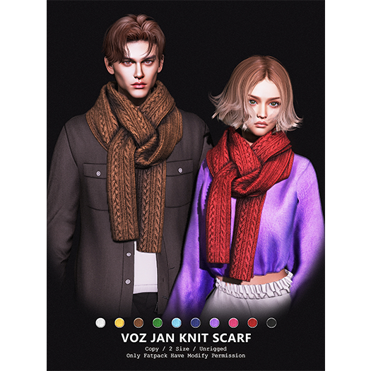 [VOZ] Jan Knit Scarf (Fatpack)