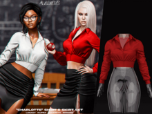 #Klubb "Charlotte" Shirt [Cherry]