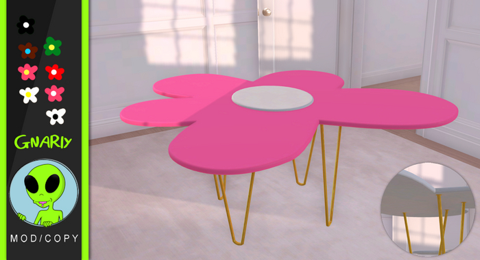 Gnarly. - Le Fleur Table - Pink