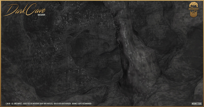 Dark Cave Backdrop - The Bearded Guy