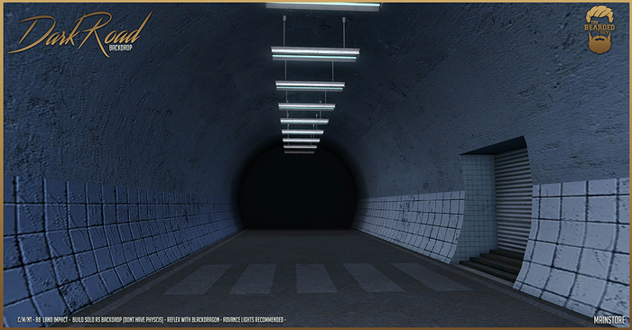 Dark Road Backdrop - The Bearded Guy