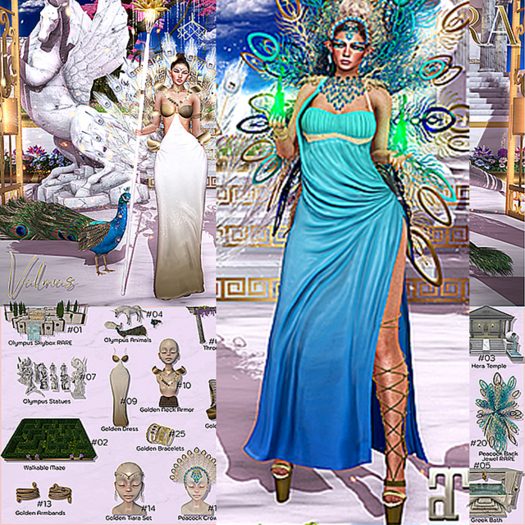 17 Vulnus Hera Peacock Dress RARE