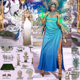 17 Vulnus Hera Peacock Dress RARE