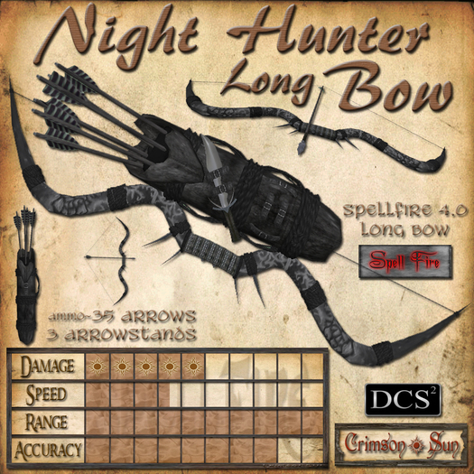 Night Hunter Long Bow (Spell Fire)