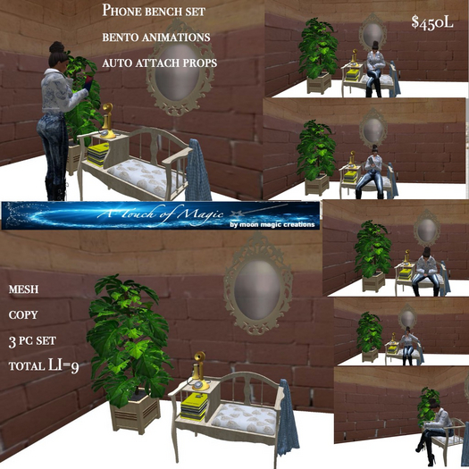 Bento Phone bench set-Box LI=9