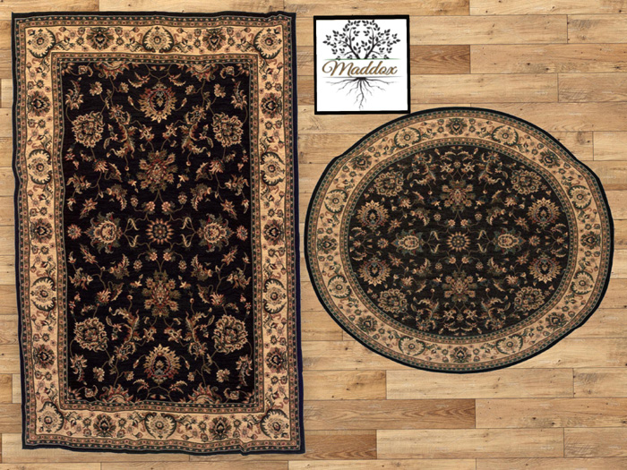 Maddox - Rug Set-Traditional-Black