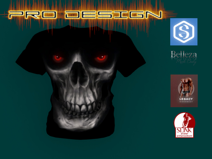 Pro Design short Sleeve Redeye Skull
