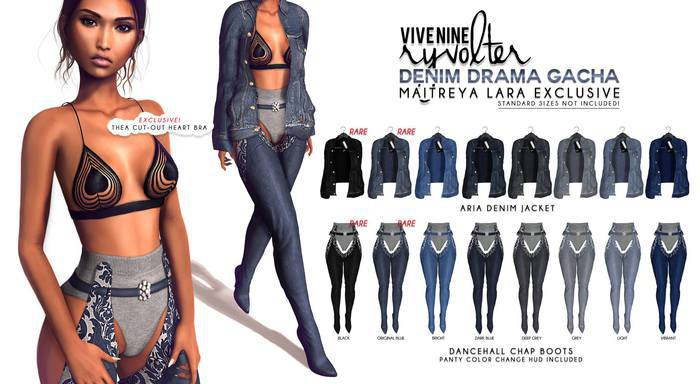 SET.:ryvolter:.Dancehall Chap Boots+JACKET -OriginalBlue -RARE