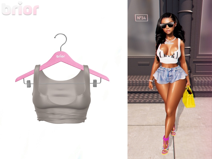 [Brior] Ashley Tank - (Grey)