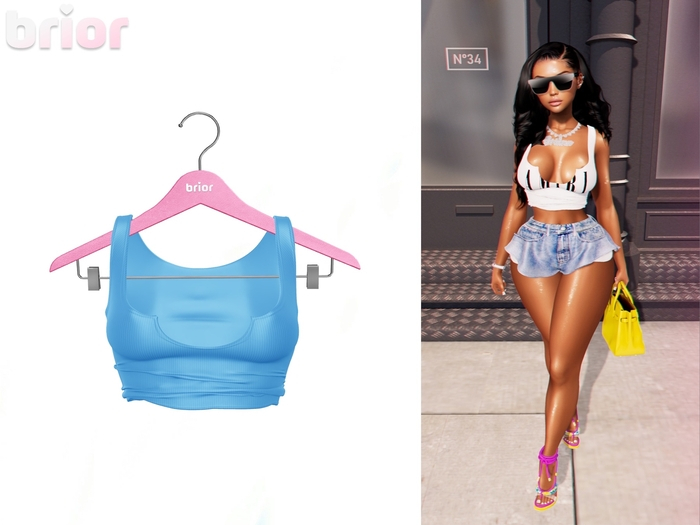 [Brior] Ashley Tank - (Blue)
