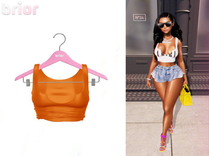 [Brior] Ashley Tank - (Orange)
