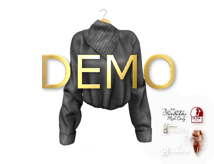 {amiable}Mesh Asymmetrical Neckline Sweater(DEMO)