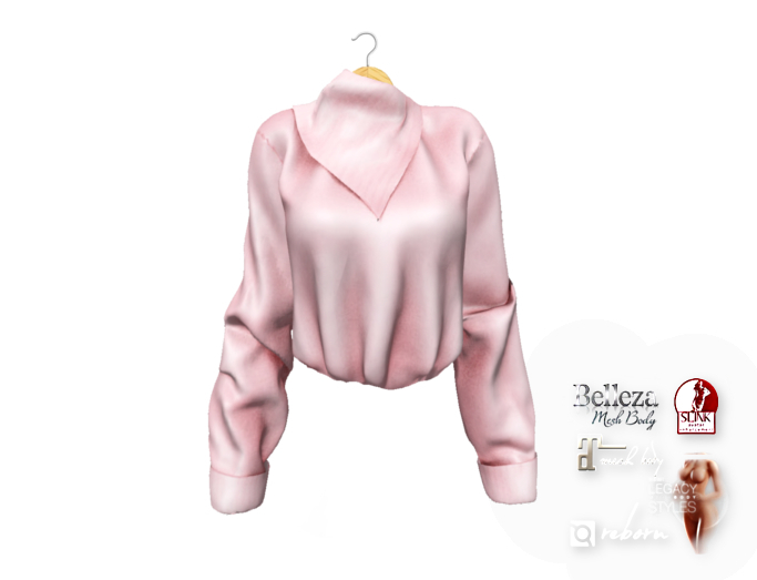 {amiable}Mesh Asymmetrical Neckline Sweater02