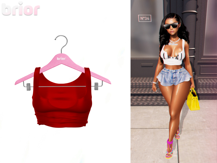 [Brior] Ashley Tank - (Red)
