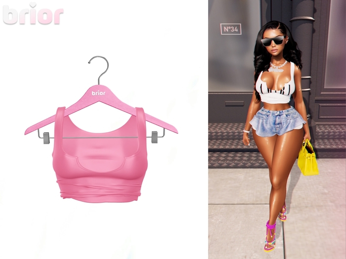 [Brior] Ashley Tank - (Pink)