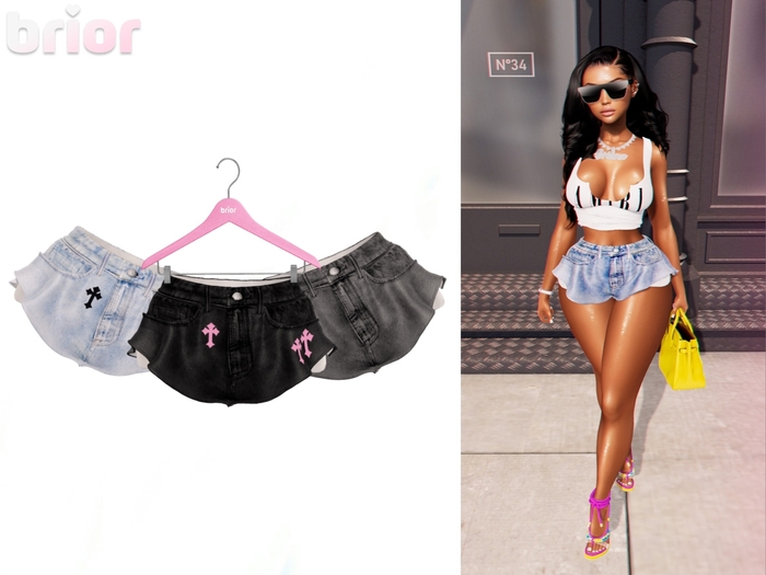 [Brior] Ashley Flared Shorts - FATPACK