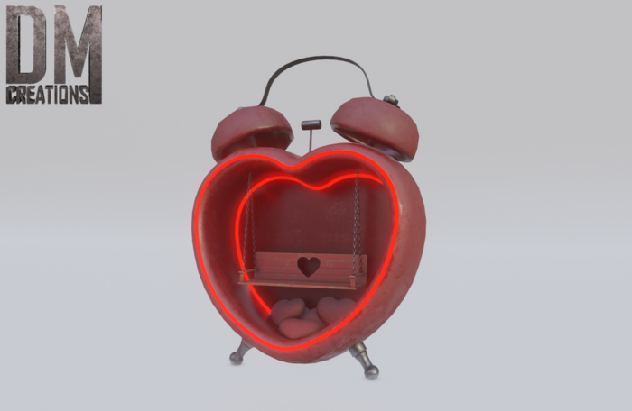 Heart alarm clock Full Perm Mesh