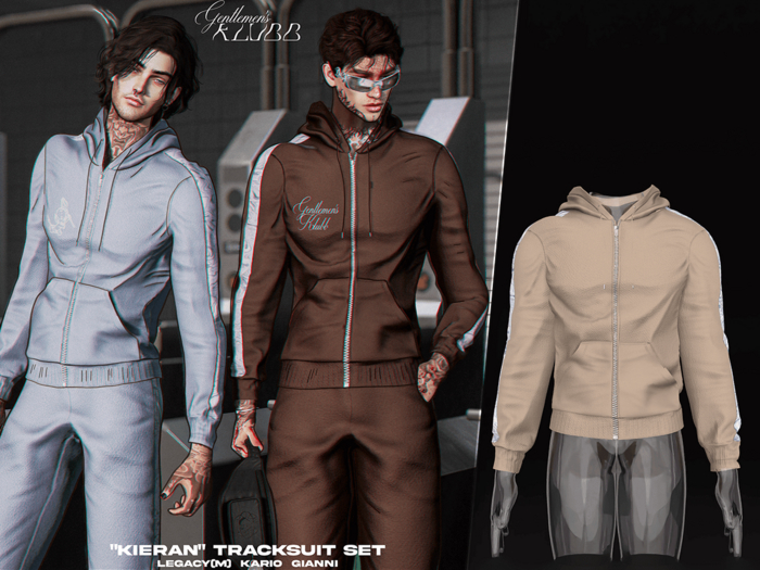 #KLUBB "Kieran" Tracksuit Jacket [Beige]