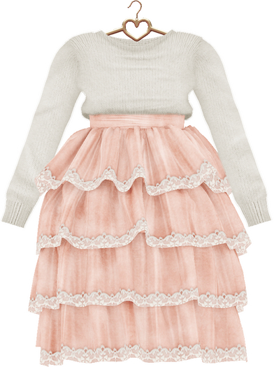 Second Life Marketplace - {Lula Belle} Noelle Dress - Peach {boxed}
